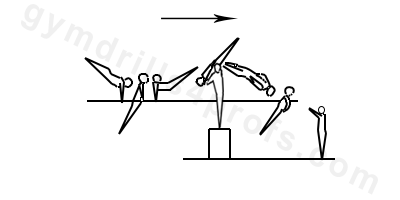 Back Layout with Half Turn Dismount Drill Parallel Bars