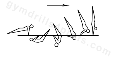 Peach Handstand Parallel Bars