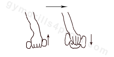 Circles on Mushroom Drill Pommel Horse